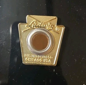 Ludwig Keystone  Drum Badge & Grommet Reproduction Actual sizes REPLACEMENT  - Picture 1 of 8