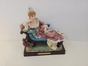 Vintage Juliana Lady Figurine on Chaise Lounge Ornament – Porcelain Decor - Picture 1 of 11