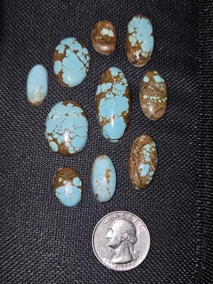 Gorgeous No.8 Turquoise Stones - Backed -  100.00 carats total - Image 1 of 4
