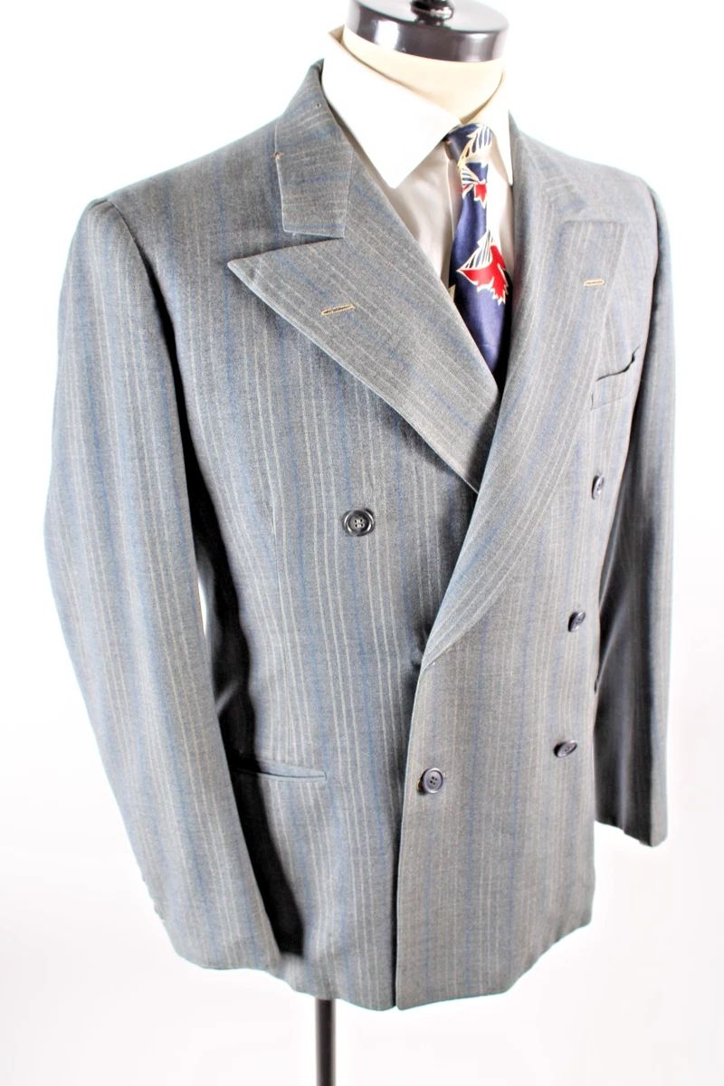 Vintage Double Breasted Suit In Men's Vintage Suit Jackets