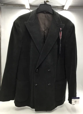 Tommy Hilfiger Hombre Relajado Moderno Pana Traje Chaqueta, Oliva, 44 REG Foto 1 de 4