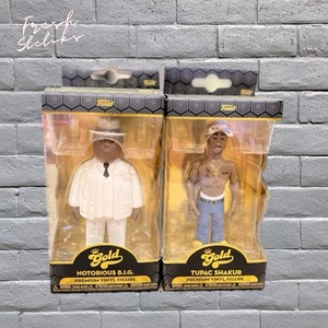 Funko Gold Notorious B.I.G. X Tupac Shakur Lot Biggie & 2Pac Hip Hop Rap Artist - Bild 1 von 4