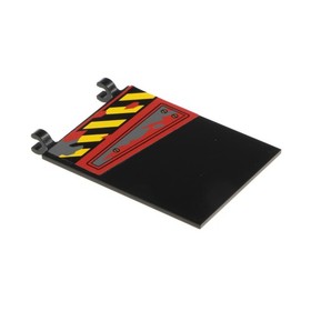 1x Lego Flag 6x5 Black Banner Sticker Ninjago Right 70750 2525pb009R