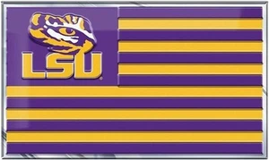 Louisiana State University Tigers LSU Color Auto Emblem State Flag Design... - Picture 1 of 1