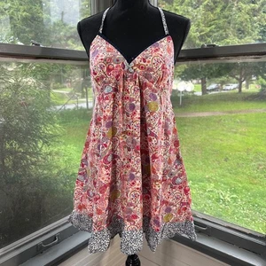 Liberty of London for Target Paisley Neckholder Kleid Mini Sommerkleid Y2k Größe Small - Bild 1 von 5