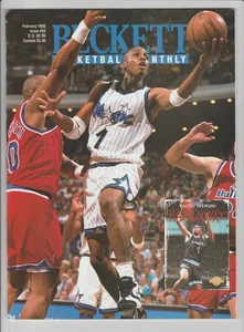 ANFERNEE HARDAWAY BECKETT MAGAZINE FEB 1995 #55 BASKETBALL CARD PRICE GUIDE ORL - Picture 1 of 2