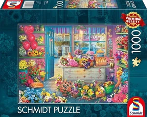 NEW Schmidt  Jigsaw Puzzle 1000 Pieces Colourful Flower Shop 12+ Ages - Picture 1 of 2