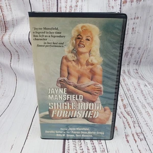 SINGLE ROOM FURNISHED JANE MANSFIELD VHS UNITED VIDEO CLAMSHELL CASE VTG FILM - Picture 1 of 7