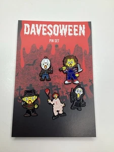 Dave’s Hot Chicken Davesoween Halloween Spooky Pin Set of 5 *Sold Out* - Afbeelding 1 van 3