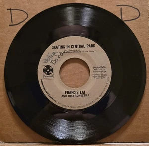 Francis Lai: Theme From Love Story/Skating In Central Park - 45rpm VG+ - Picture 1 of 2