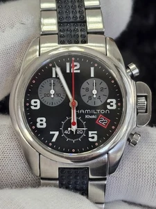 Beautiful HAMILTON Khaki Chronograph #6303, 35mm ETA Quartz - Picture 1 of 17
