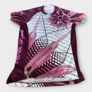 Maglia PEARL IZUMI donna S viola floreale ciclismo bici shirt selezione corsa - Foto 1 di 11