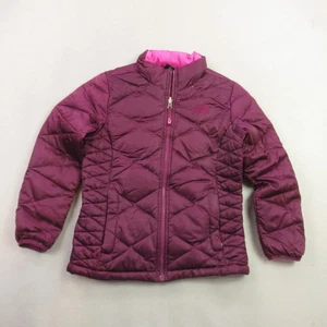 North Face Jacket Girls Medium 10-12 Long Sleeve 550 Lightweight Outdoor Puffer - Picture 1 of 11