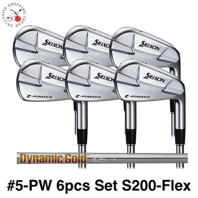 Dunlop SRIXON Z-Forged Ⅱ Iron Set #5-9,PW 6pcs Club Dynamic Gold 105 S200 Flex - Image 1 of 4