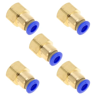 Conectores rápidos aire 1/4" BSPT 5pcs azul/dorado, para vehículos - Imagen 1 de 4