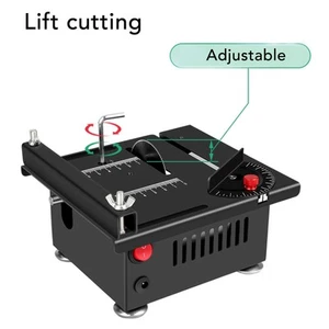 Mini Multi-Functional Table Saw 100W 7-Speed Adjustable for DIY Wood Acrylic - Picture 1 of 12