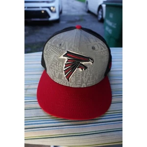 Atlanta Falcons NFL New Era 9Fifty Snapback Hat Cap Gray Red Mens - Picture 1 of 6