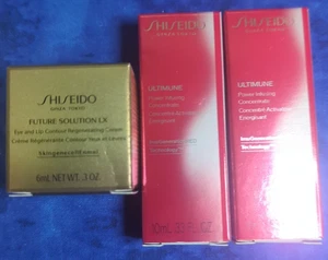 Shiseido 3pc: Future Solution LX Eye Lip Cream, Ultimune Power Concentrate - Picture 1 of 4