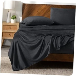 Microplush Fleece Sheet Set, Deluxe Microplush, Fleece Bed Sheets, Deep - Picture 1 of 7