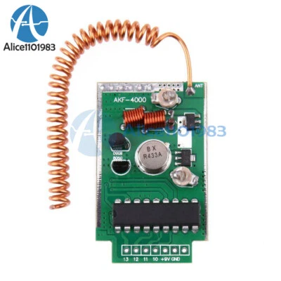 Transmisor de control remoto inalámbrico RF 433Mhz distancia 4000 metros para Arduino Foto 1 de 4