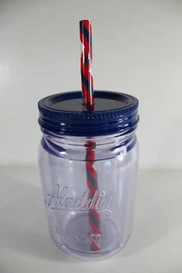 2 Lot Aladdin Double Wall Insulated Mason Jar 16 oz Handleless & 32 oz W/ Handle - Picture 1 of 7
