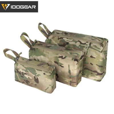 IDOGEAR Tactical Accessory Pouch 3PCS Zipper EDC Pouch Admin Tool Storage Bag - Image 1 of 4