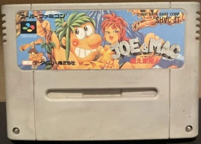 JOE＆MAC Caveman Ninja  SNES SFC Nintendo Super Famicom Japanese Version - Image 1 of 2