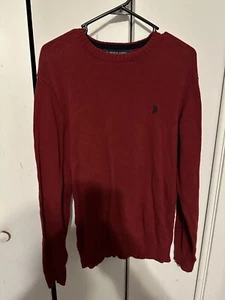 US Polo Association Men’s Red Sweater Pullover Size Medium - Picture 1 of 5