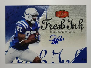 2006 Flair Showcase Fresh Ink Reggie Wayne Auto - Indianapolis Colts (Nachteile) - Bild 1 von 2