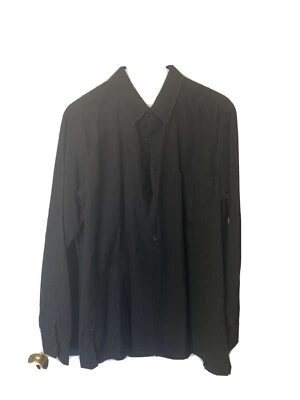 Ann Demeulemeester Men's Black Shirt Jacket Size Small Soft Cotton - Image 1 of 4