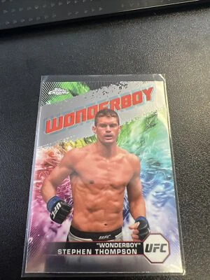 2024 Topps Chrome UFC STEPHEN THOMPSON AKA "Wonderboy" #AKA-12 - Image 1 of 2