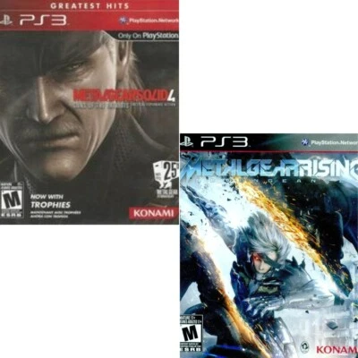 Metal Gear Solid 4: Guns of the Patriots GH & Rising: Revengeance PS3 New Bundle - Image 1 of 4