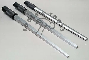 Set of 3 Ring Mandrels Oval Square Rectangle Solid Steel Shaping Forming Jewelry - Picture 1 of 2