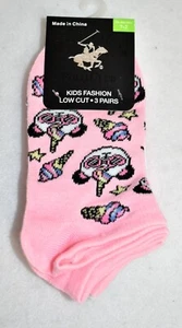 Polo Club Low Cut Socks Shoe Size 7-2 Girl's New - Picture 1 of 8