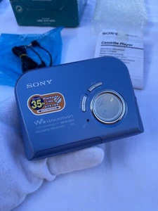 Vintage Rare Walkman Sony WM-EX422 Cassette Player Bleu -TESTED FULLY WORKING- - Bild 1 von 12