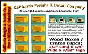 California Freight Sperrholzkisten/-kisten - groß (8 Stück) N/1:160 - Bild 1 von 12