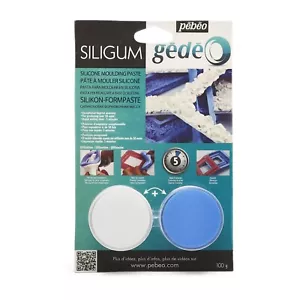 Pasta de moldeo de siligo Pebeo Gedeo haz tus propios moldes artesanales de silicona 100 g - Imagen 1 de 6