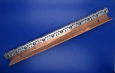 3x CMC SCB-1/0 Aluminum Equipment Grounding Bar Kit + to 14" long copper L bar - Image 1 of 4