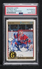1991-92 O-Pee-Chee Premier Patrick Roy #170 PSA/DNA Certified Encased Auto HOF