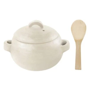 DONABE Reiskocher, mit Bambusschaufel, 3 Tassen Koch-, Backofen- und Mikrowellengeeignet - Bild 1 von 6
