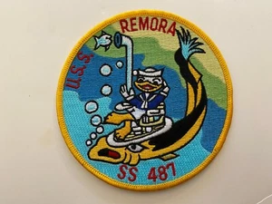 PK743 Reproduction WW2 US Navy Submarine Patch USS Remora SS-487 WA9 - Picture 1 of 3
