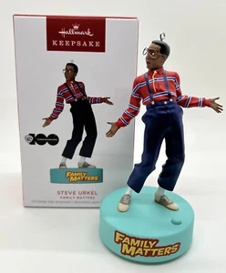 2023 Hallmark Steve Urkel Family Matters Magic Sound Andenken Weihnachtsschmuck NEU! - Bild 1 von 3