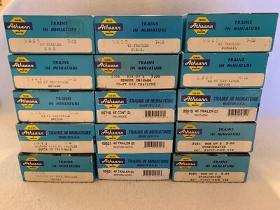 Athearn HO Scale Trailers, Container, Piggyback Van, Chasis each sold separately - Image 1 of 4