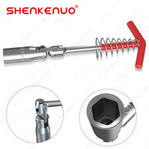 NEW 1PC Universal Spark Plug T-Wrench Spanners 16mm Sockets Wrench US Stock Y01 - Foto 1 di 10