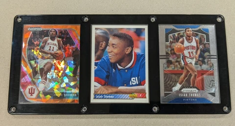 ISIAH THOMAS 3 CARD PLAQUE INDIANA HOOSIERS DETROIT PISTONS Cover
