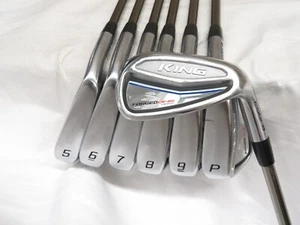 Used Cobra King Forged One Length Iron Set 5-PW,GW Recoil F3 Regular Graphite - Picture 1 of 9