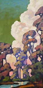 Oil Painting Collected Art Studio Impressionism Landscape Colorist Style HAWKINS - Picture 1 of 7
