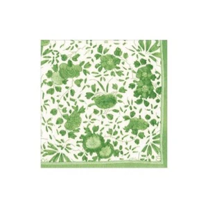 Delft Paper Cocktail Napkins in Green 20 Per Package - Picture 1 of 1