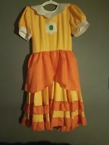 Princess Daisy Cosplay Gown. Crown Headband. Womens Size L. Never Worn. NWOT. - Picture 1 of 24