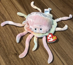 Ty Beanie Baby Retired 2000 Goochy The Jelly Fish Rare Vintage - PE Pellets - Bild 1 von 8